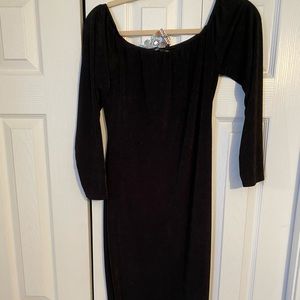 New Black off the shoulder dress